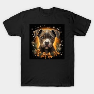 Christmas Staffy T-Shirt